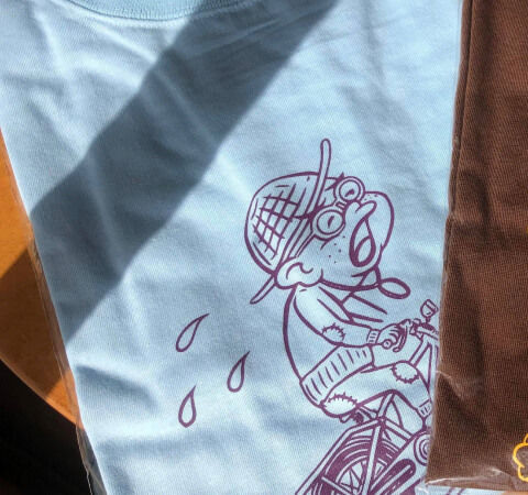 姨捨ヒルクライムチャリティTシャツ（ブルー）【Mサイズ】